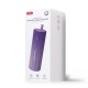 Портативна колонка Bluetooth XO F71 Hidden Carrying Handle Cylinder LED Dazzle Speaker 5W Purple